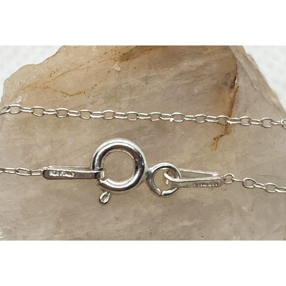 NYC Mystic Quartz & CZ Heart Pendant 18.5 '' Necklace Sterling 925 Silver g - Picture 7 of 8